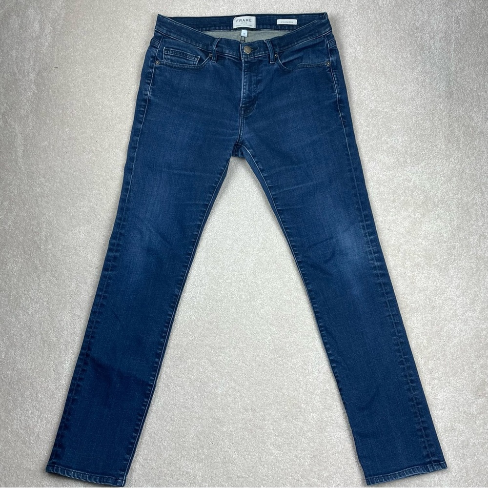 Frame Denim Men's Skinny Jeans in Dark Blue